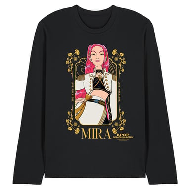 K-Pop Demon Hunters - T-Shirt für Herren/Damen Unisex, Langärmlig (Schwarz/Golden)