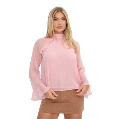 I Saw It First - Bluse für Damen, Langärmlig (Rose)