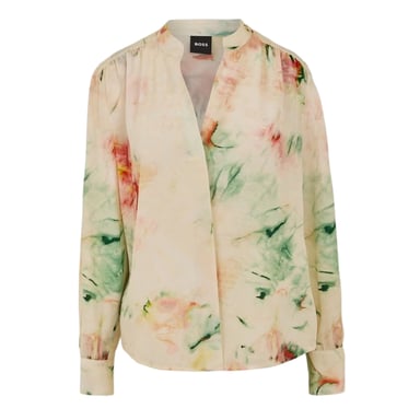 Boss - Bluse für Damen, Seide (Bunt)