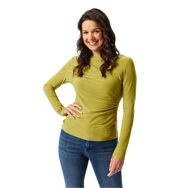 Biba - Bluse für Damen, Knopfdetail (Chartreuse)