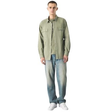 Pretty Green - "Brentwood" Hemd für Herren, Langärmlig (Grün)