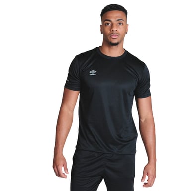 Umbro - T-Shirt für Herren, Rundhalsausschnitt, Athletisch (Schwarz)