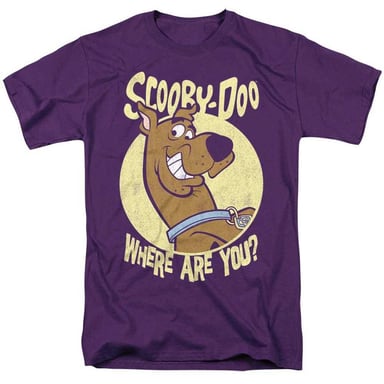 Scooby Doo - "Where Are You?" T-Shirt für Herren/Damen Unisex (Violett)