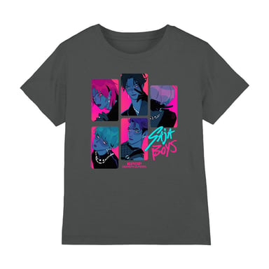 K-Pop Demon Hunters - T-Shirt für Kinder (Holzkohle)