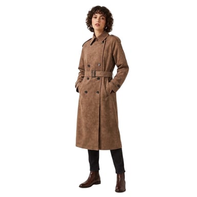 Biba - Trenchcoat für Damen, Kunststoff (Schokolade)