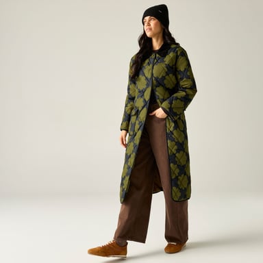 Regatta - Jacke für Damen, Gesteppt, Midi-Länge (Oliv)