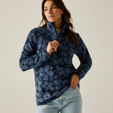 Regatta - "Frankie" Fleecejacke für Damen, mit halbem Reißverschluss, Teddyfleece (Marine)