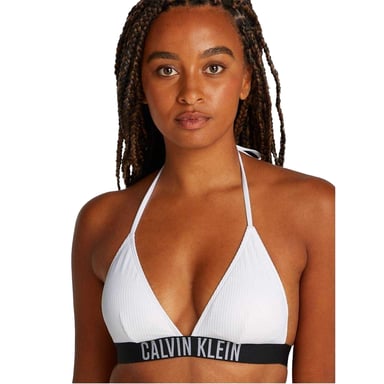 Calvin Klein - Bikini Oberteil für Damen, dreieckige Körbchen (Brillantes Weiß)