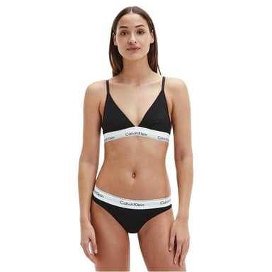 Calvin Klein - Slips für Damen, Leicht, Baumwollmischung, Normal (Schwarz)