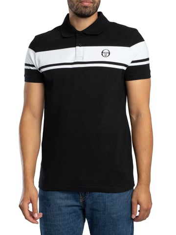 Sergio Tacchini Young Line Polo Shirt, Schwarz