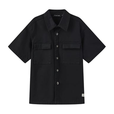 Firetrap - Hemd für Kinder, Tasche, kurzärmlig (Schwarz)