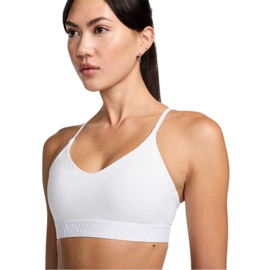 Nike - "Indy" Sport-BH für Damen, Leichte Stütze (Weiß)