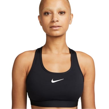 Nike - Sport-BH für Damen, Mittlerer Halt (Schwarz)