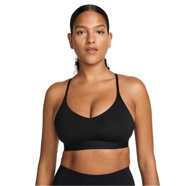 Nike - "Indy" Sport-BH für Damen, Leichte Stütze (Schwarz)