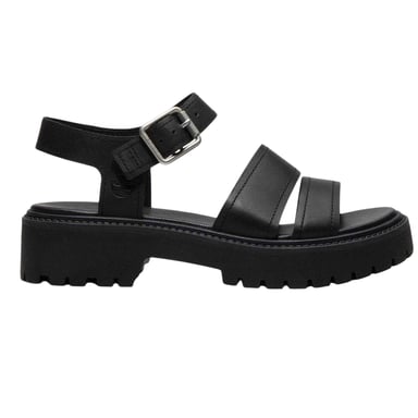 Timberland - Gladiatorensandalen für Damen, Leder, Flach (Schwarz)