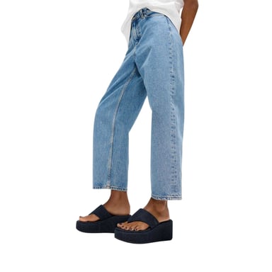 Fit Flop - Sandalen mit Keilabsatz für Damen, Denim (Dunkles Jeansblau)