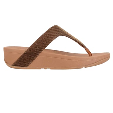 FitFlop - "Lottie Glitzy" Sandalen für Damen, Zehensteg Riemen (Bronze)