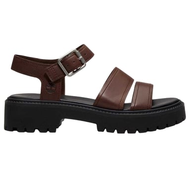Timberland - Gladiatorensandalen für Damen, Leder, Flach (Braun)