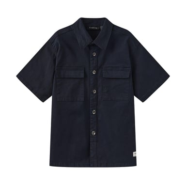 Firetrap - Hemd für Kinder, Tasche, kurzärmlig (Marine)