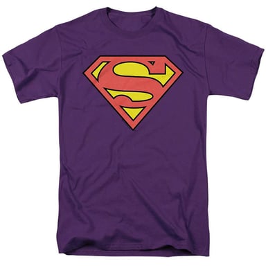 Superman - T-Shirt für Herren/Damen Unisex (Violett)