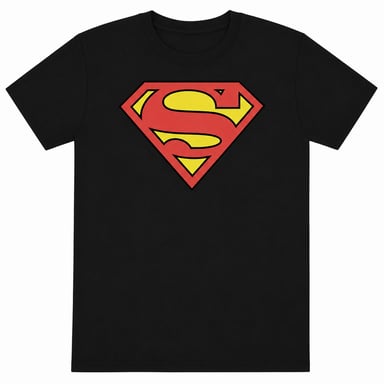 Superman - T-Shirt für Herren/Damen Unisex (Schwarz)
