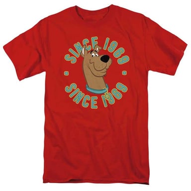 Scooby Doo - "Since 1969" T-Shirt für Herren/Damen Unisex (Rot)