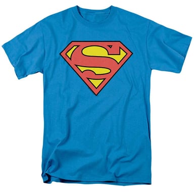 Superman - T-Shirt für Herren/Damen Unisex (Türkis)