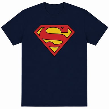 Superman - T-Shirt für Herren/Damen Unisex (Marine)