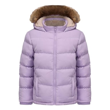 SoulCal - Steppjacke für Mädchen, Reißverschlusstasche (Violett)