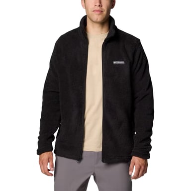 Columbia - Fleecejacke für Herren, Durchgehender Reißverschluss, Langärmlig (Schwarz)