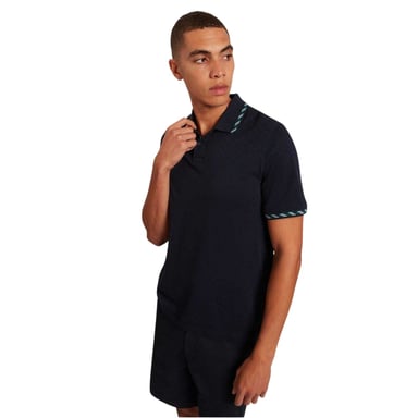 Ted Baker - Poloshirt für Herren, Jacquard, kurzärmlig (Marine)