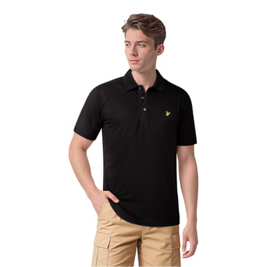 Lyle & Scott - Poloshirt für Herren, kurzärmlig (Samtschwarz)
