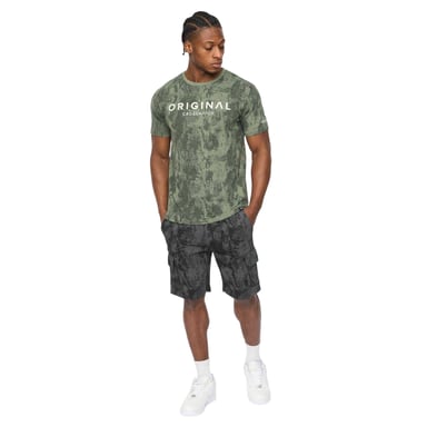 Crosshatch - "Cardon" Cargo-Shorts für Herren (Schwarz)
