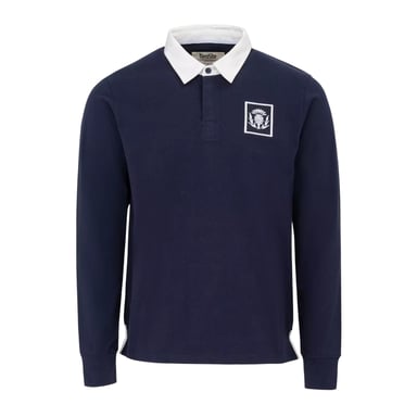 KooGa - Rugby-Shirt für Herren, Langärmlig (Königsblau)