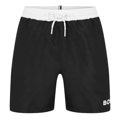 Boss - "Starfish" Badeshorts für Herren (Schwarz/Weiß)