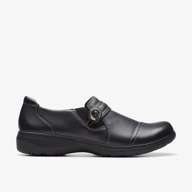 Carleigh Pearl Black Leather Schuhe