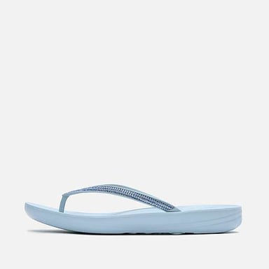 FitFlop Iqushion Sparkle Damen Flip-Flops in Wolkenblau