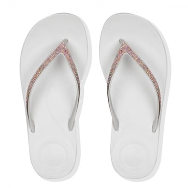 Fitflop Iqushion Sparkle Damen Flip-Flops Urban Weiß