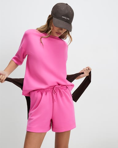 River Island Damen-Shorts, Pink, Premium, Tunnelzugbund