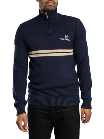 Sergio Tacchini New Dallas 1/4 Zip Strick, Beige