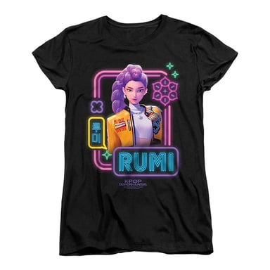 K-Pop Demon Hunters - T-Shirt für Damen, Anliegend (Schwarz)