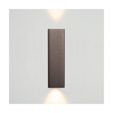 Atmooz Bertrix Wandleuchte gebürstet Ø 4,5 x H 16 cm integrierte LED