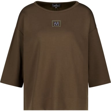 Monari Sweatshirt mit Schmuckdetail 809855 618 oliv