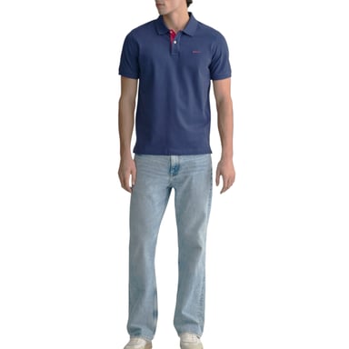 GANT Herren Polo-Piqué-Shirt Kurzarm Freizeit-Sommer-T-Shirt Baumwolle New Jersey