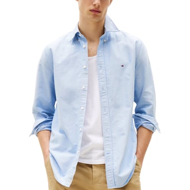 TOMMY HILFIGER Herrenhemden Regular Fit Oxford Langarm Freizeit Baumwolle Formal