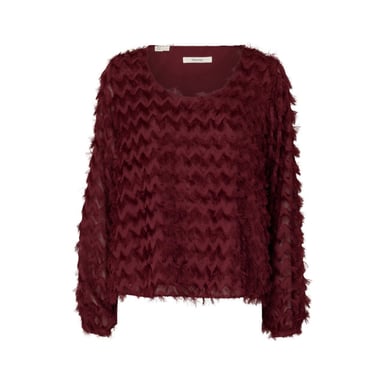 Selected Femme slwmyla LS Relaxed-Top 16102248 Tawny Port