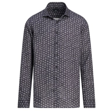State of Art Casual dunkles Hemd