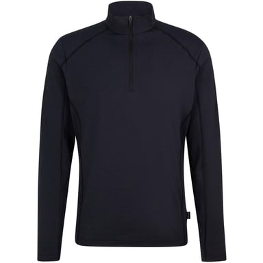 Ziener - "Jelano" Fleece-Oberteil für Herren, mit kurzem Reißverschluss (Schwarz)