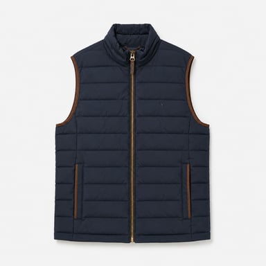 Joules Heritage Padded Herren-Steppweste Marineblau