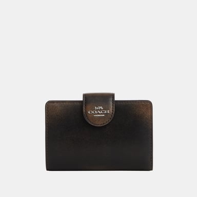 Medium Portemonnaie mit Reißverschluss und Ecken aus Loved Leather